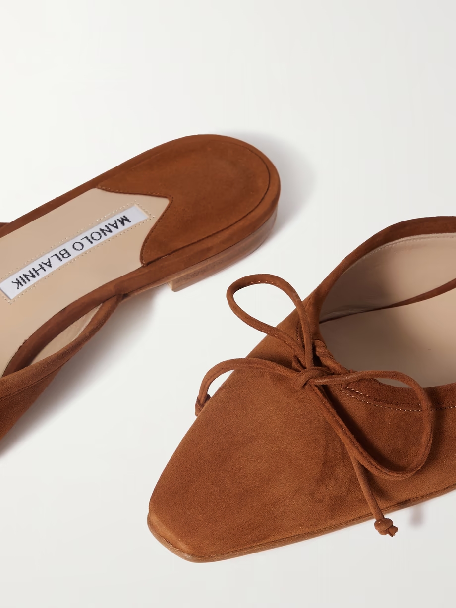 Ballerimu bow-detailed suede mules