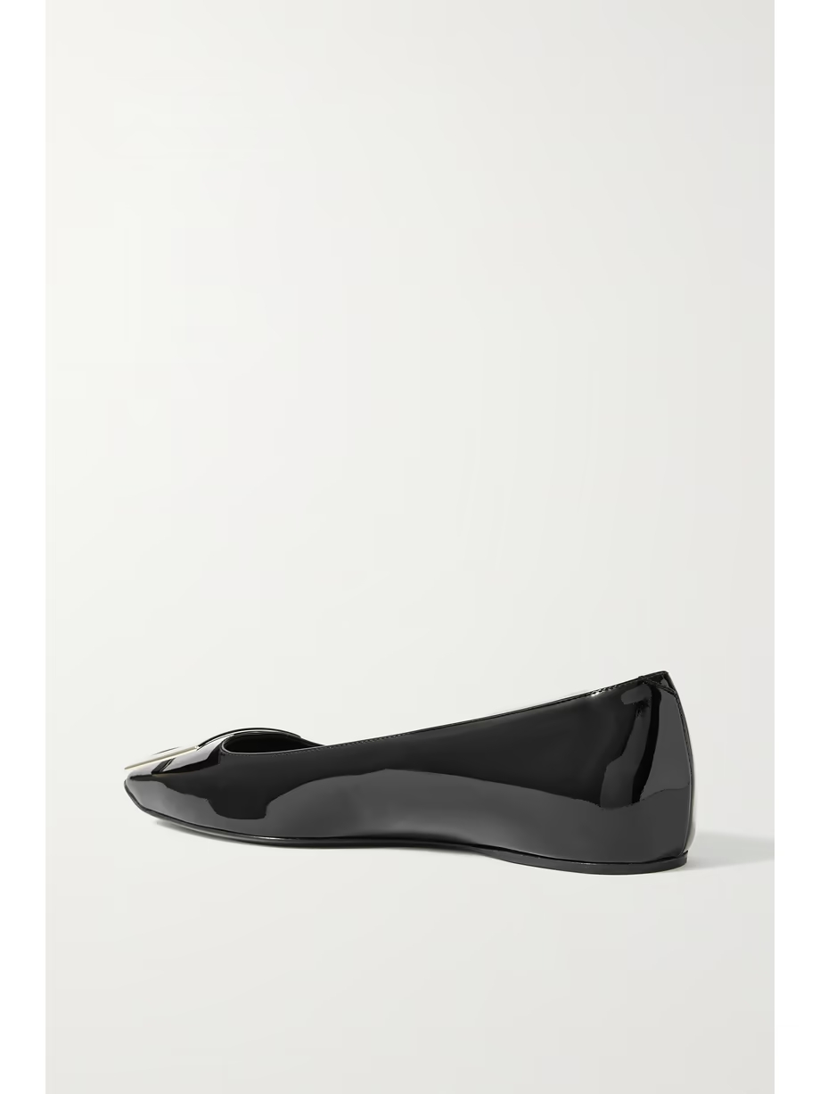 Trompette Bellerine glossed-leather ballet flats