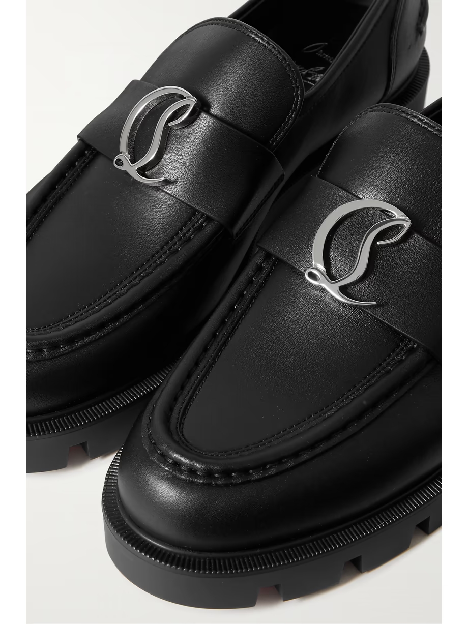 CL Moc Lug 75 logo-embellished leather loafers