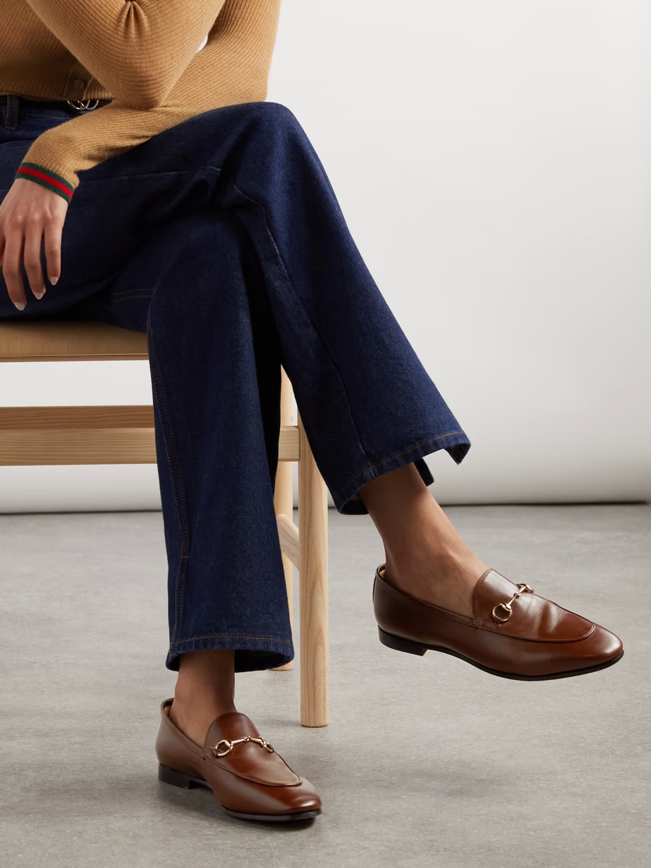 Jordaan horsebit-detailed leather loafers