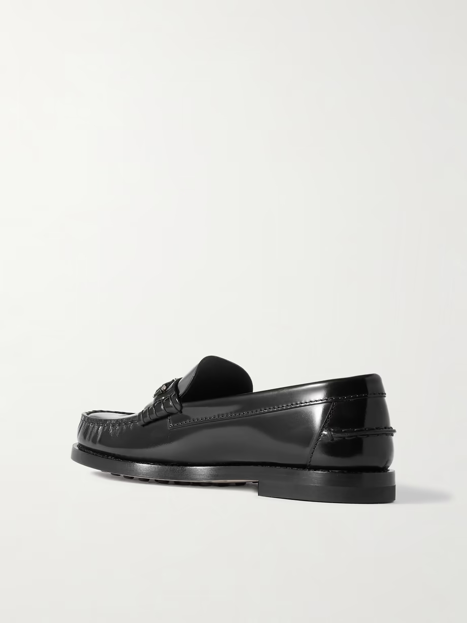 Iniez embellished leather loafers