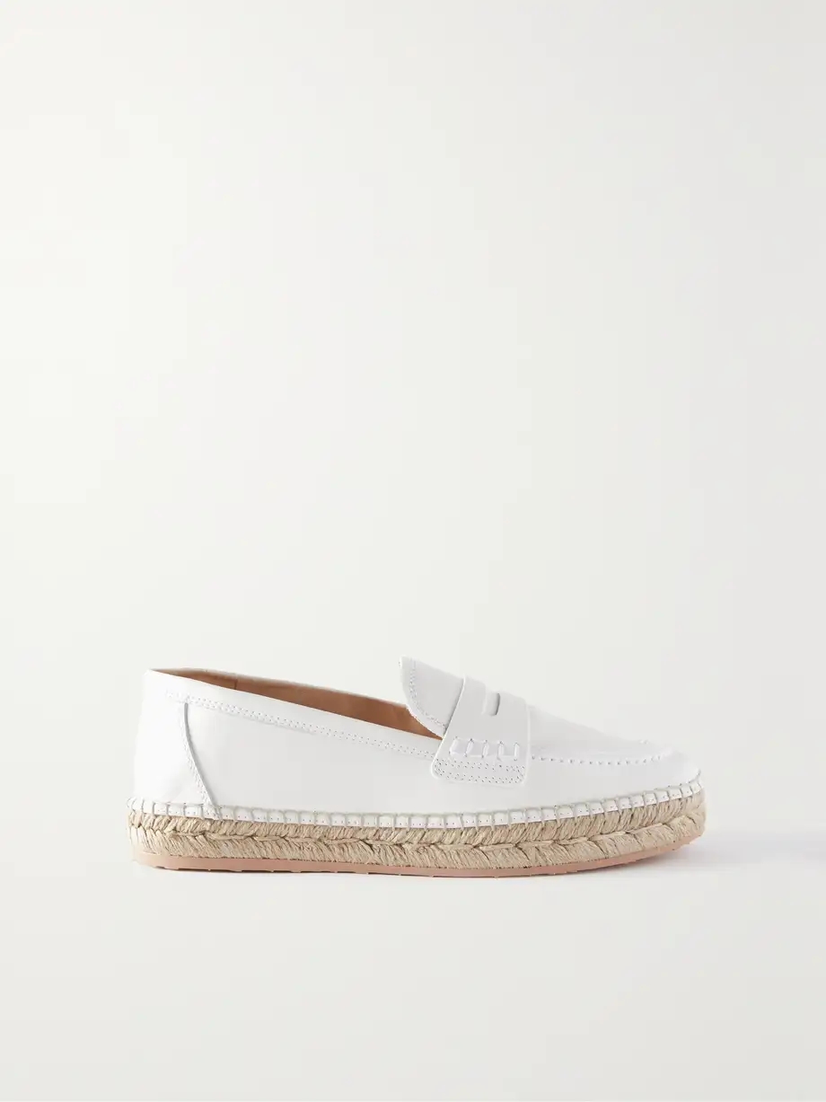 Alima leather espadrille loafers