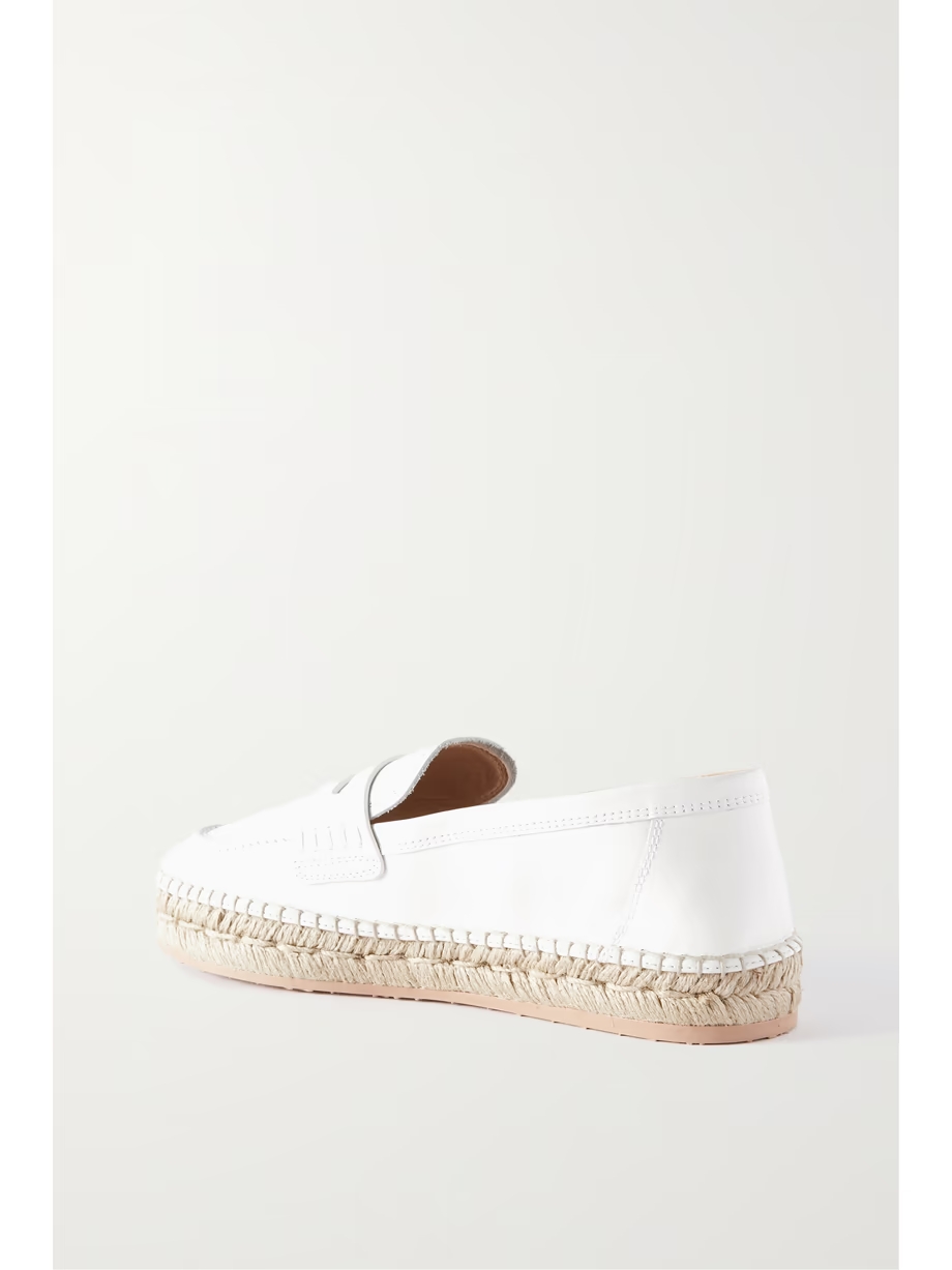 Alima leather espadrille loafers