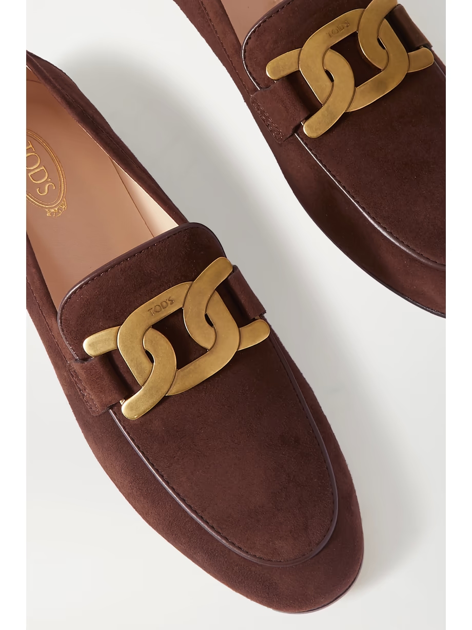 Kate embellished suede loafers