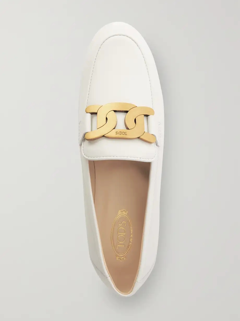 Kate embellished leather loafers