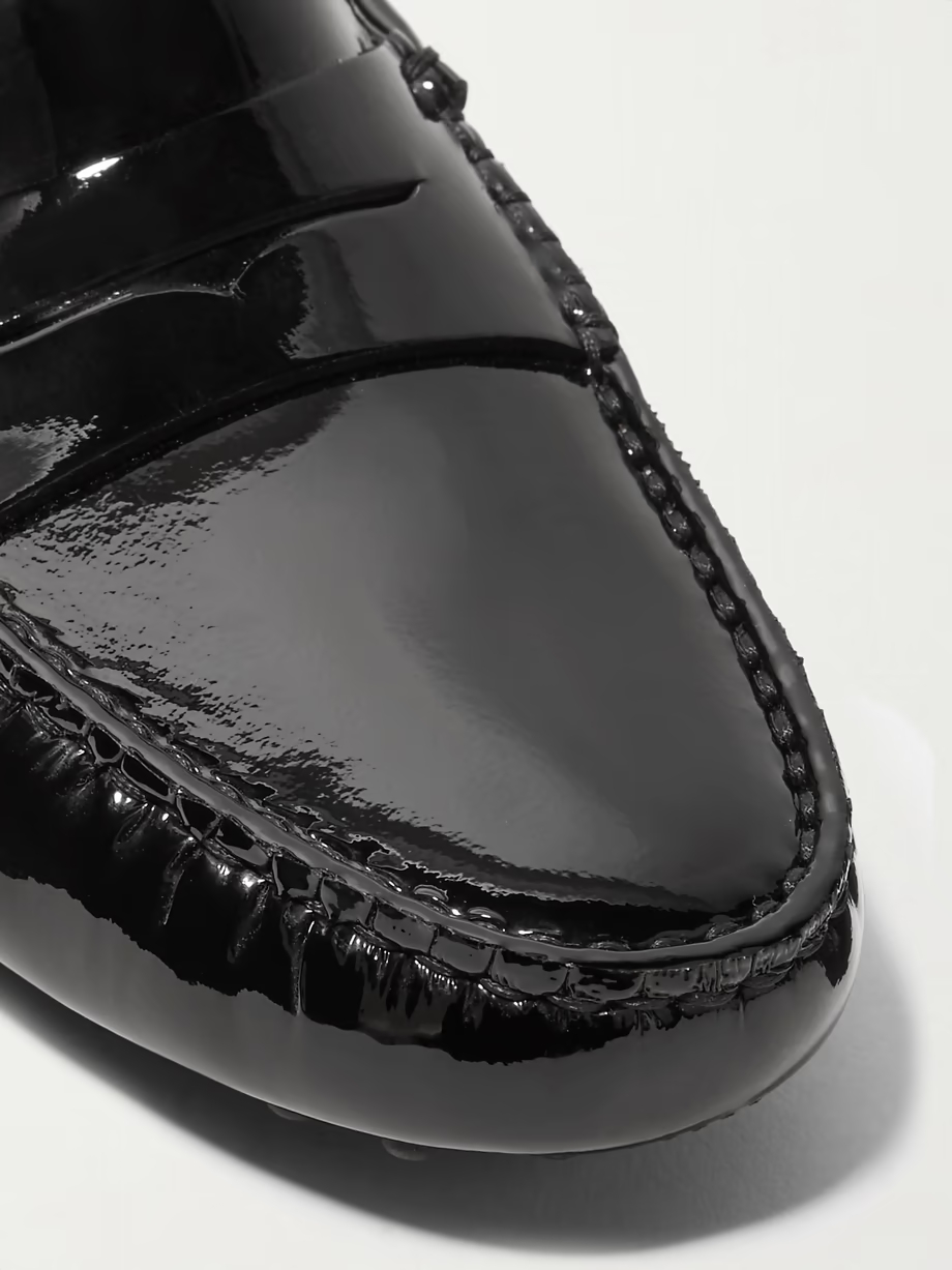 Gommino patent-leather loafers