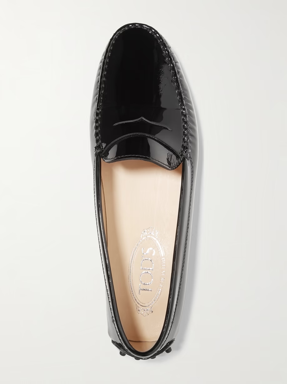 Gommino patent-leather loafers