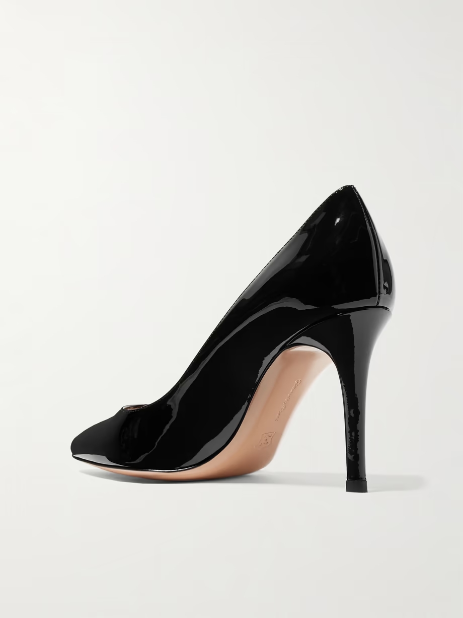 85 patent-leather pumps