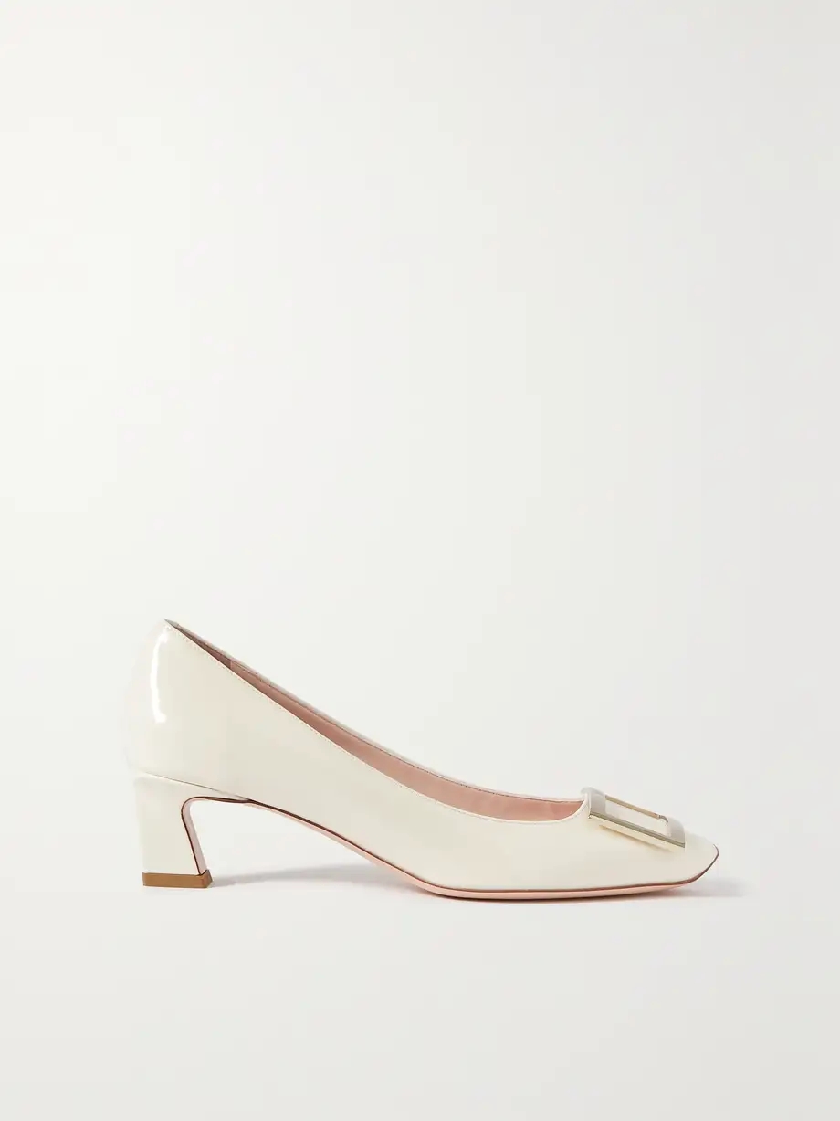 Decollete Trompette patent-leather pumps