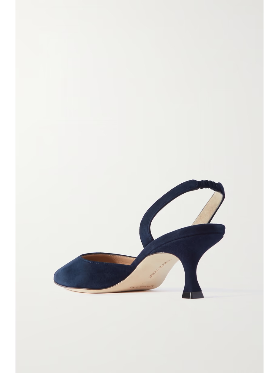 Carolyne 50 suede slingback pumps