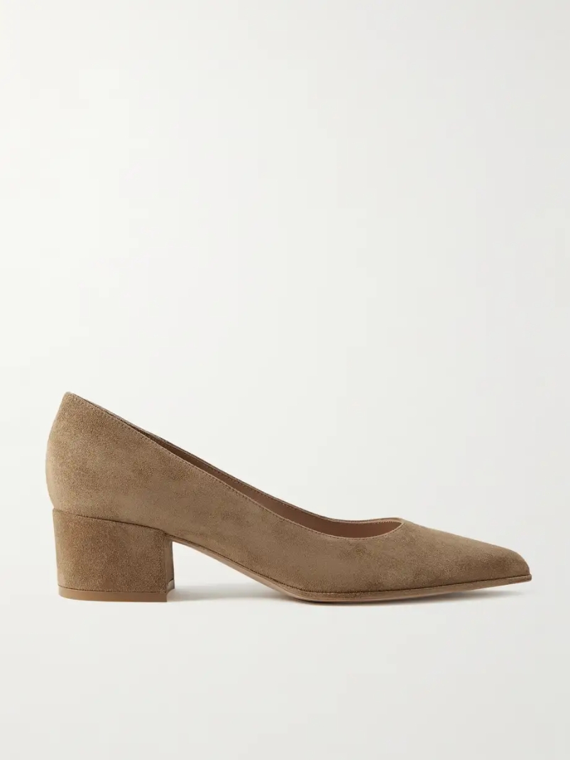 Camoscio 45 suede pumps