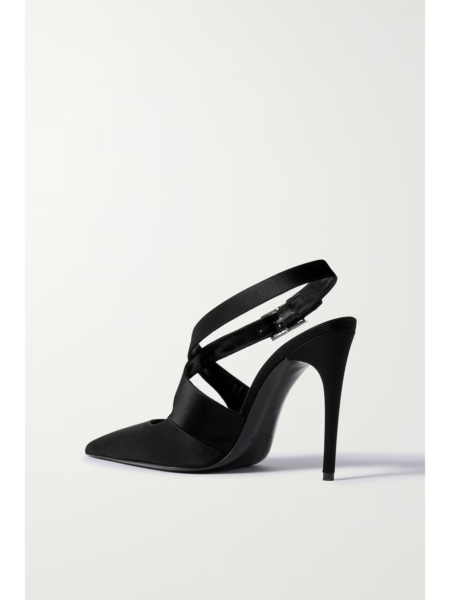 Spontini velvet and satin pumps