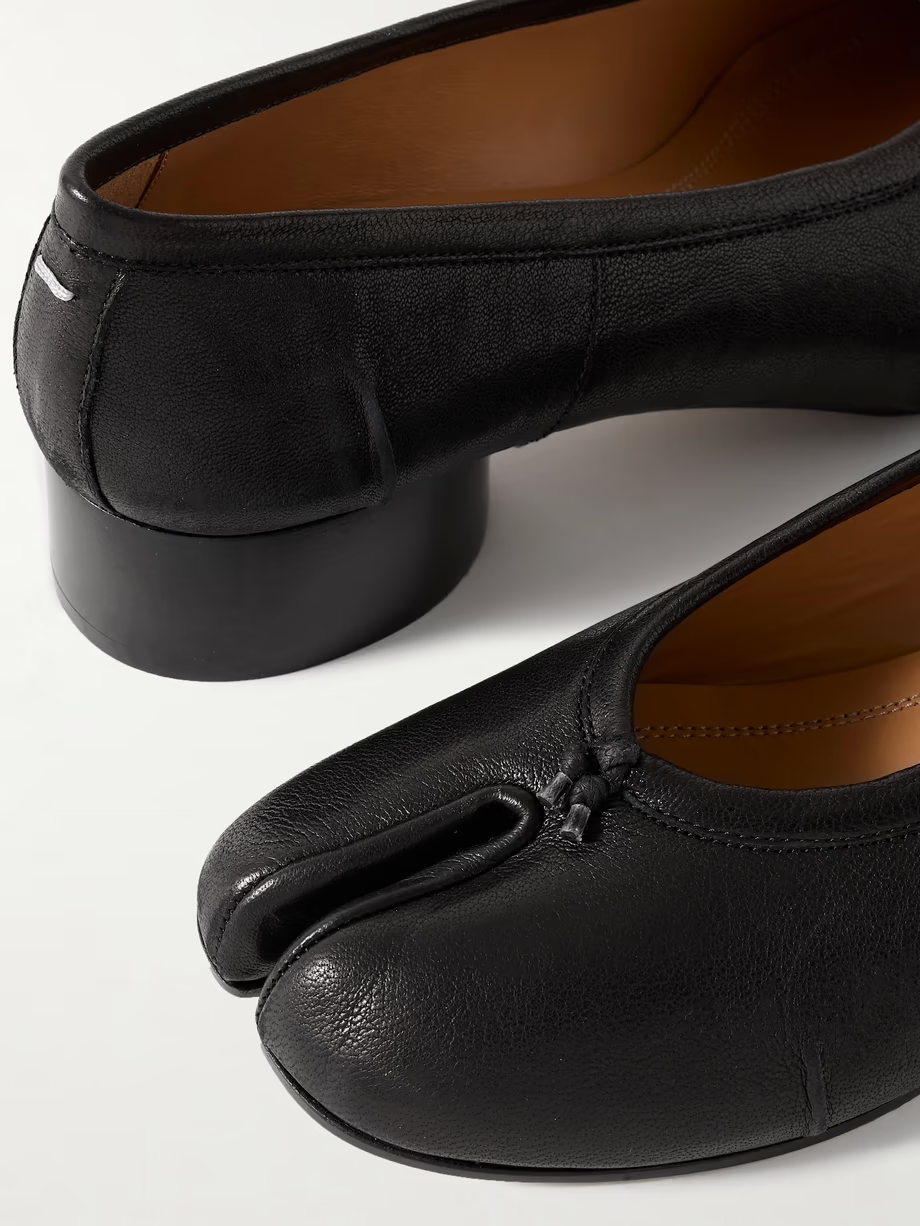 Tabi split-toe leather ballet flats