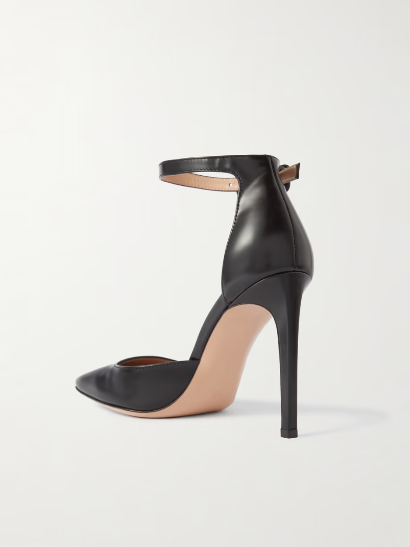 Tokio glossed-leather pumps