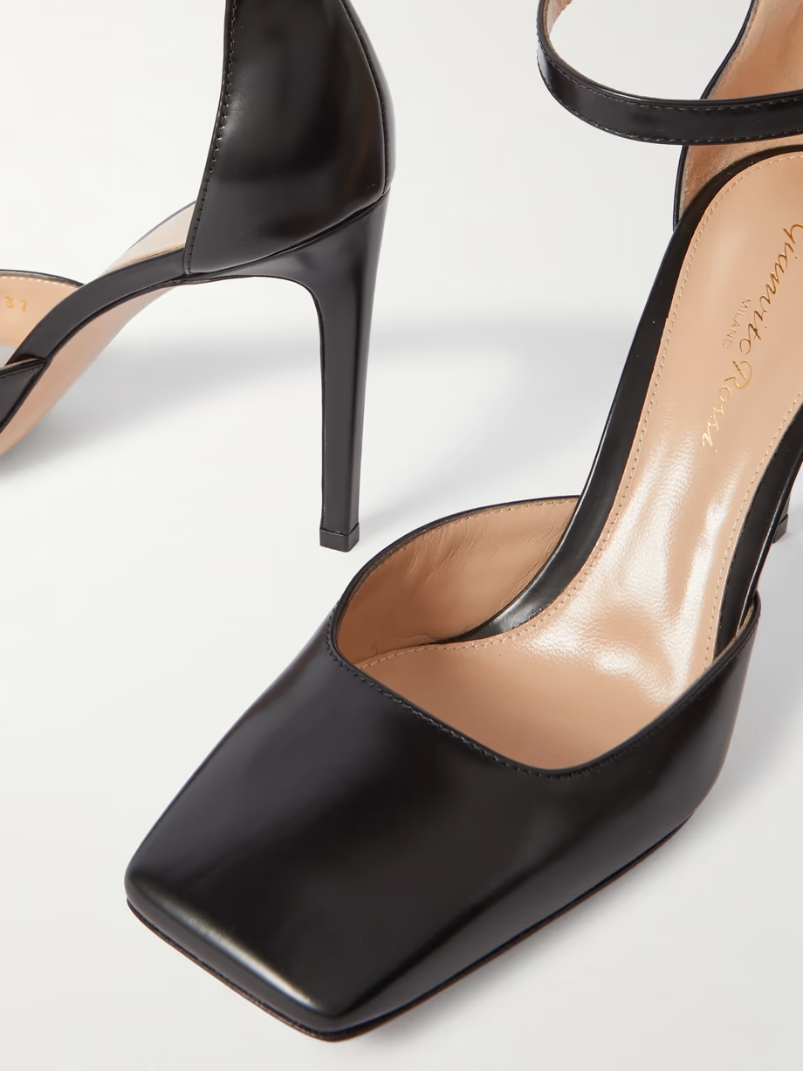 Tokio glossed-leather pumps