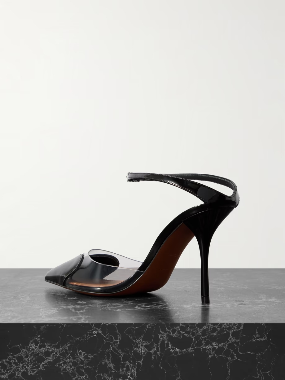 Cœur 90 PU and patent-leather pumps