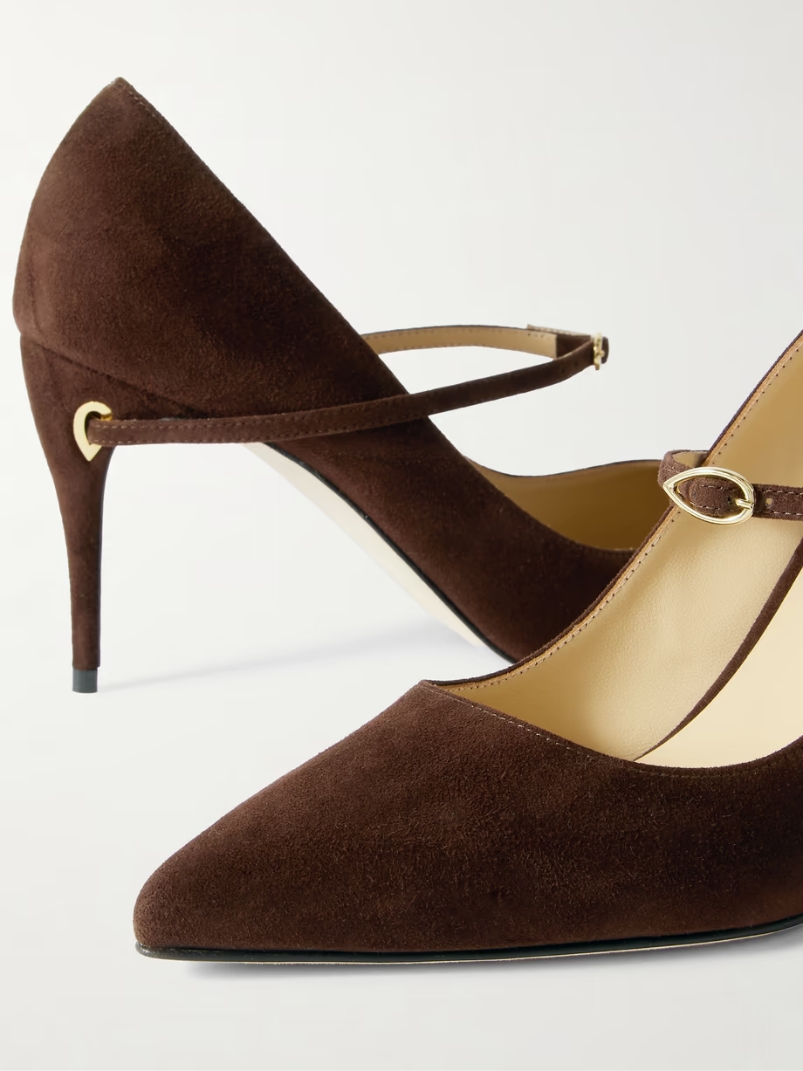 Lorenzo 85 suede pumps