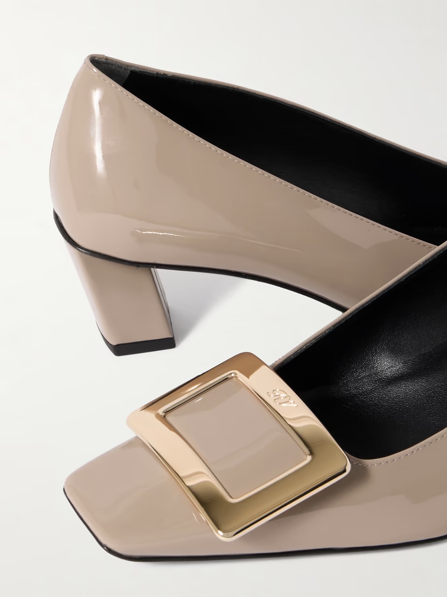 Decollete Trompette patent-leather pumps