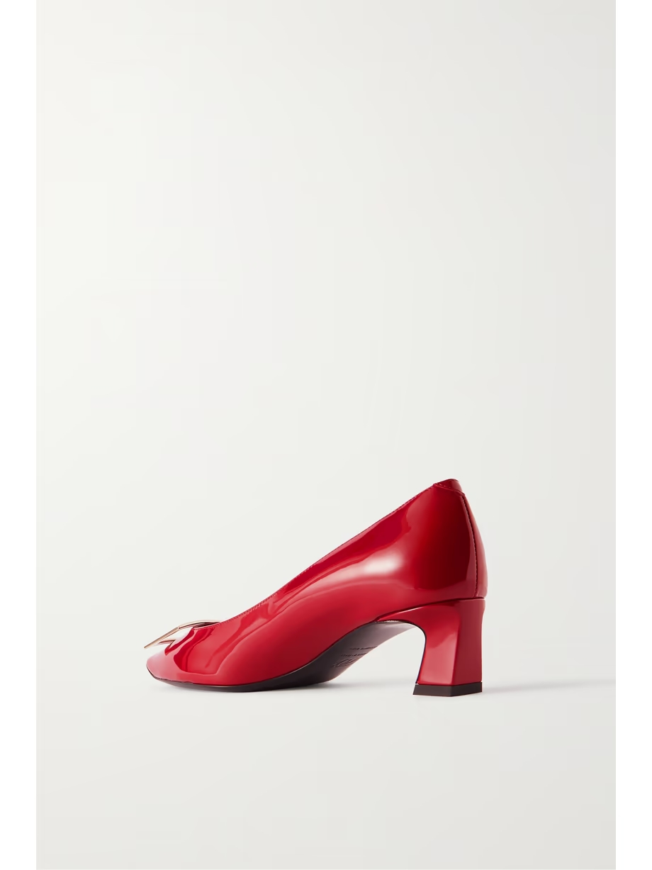 Decollete Trompette patent-leather pumps