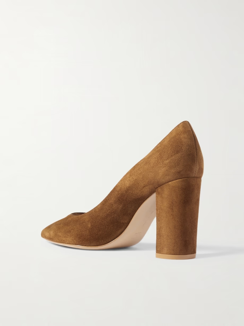 Piper 85 suede pumps