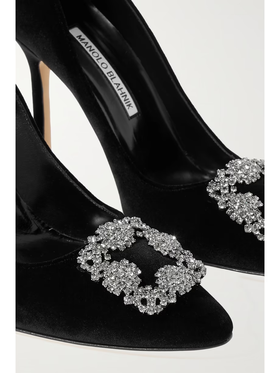 Hangisi 105 embellished velvet pumps