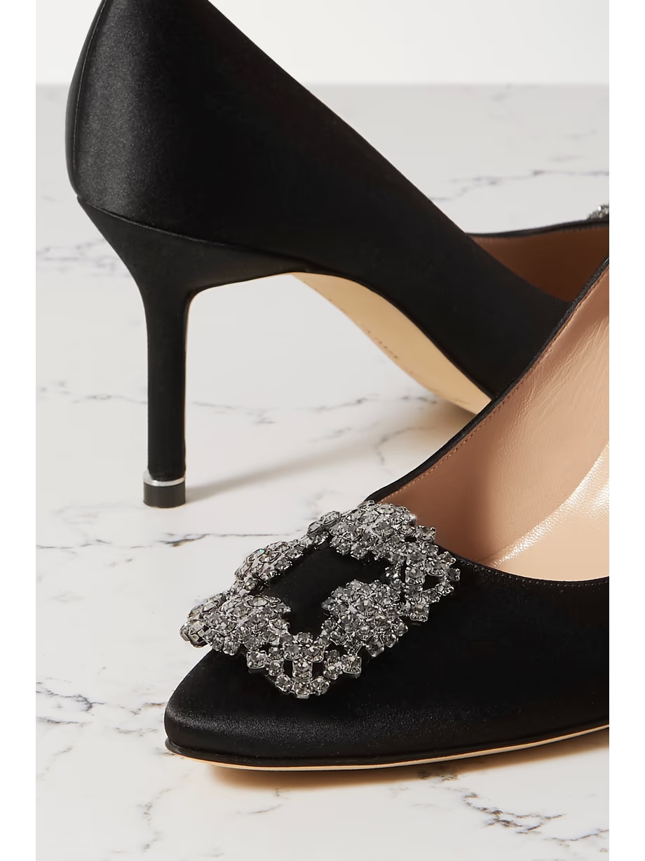 Hangisi 70 embellished satin pumps