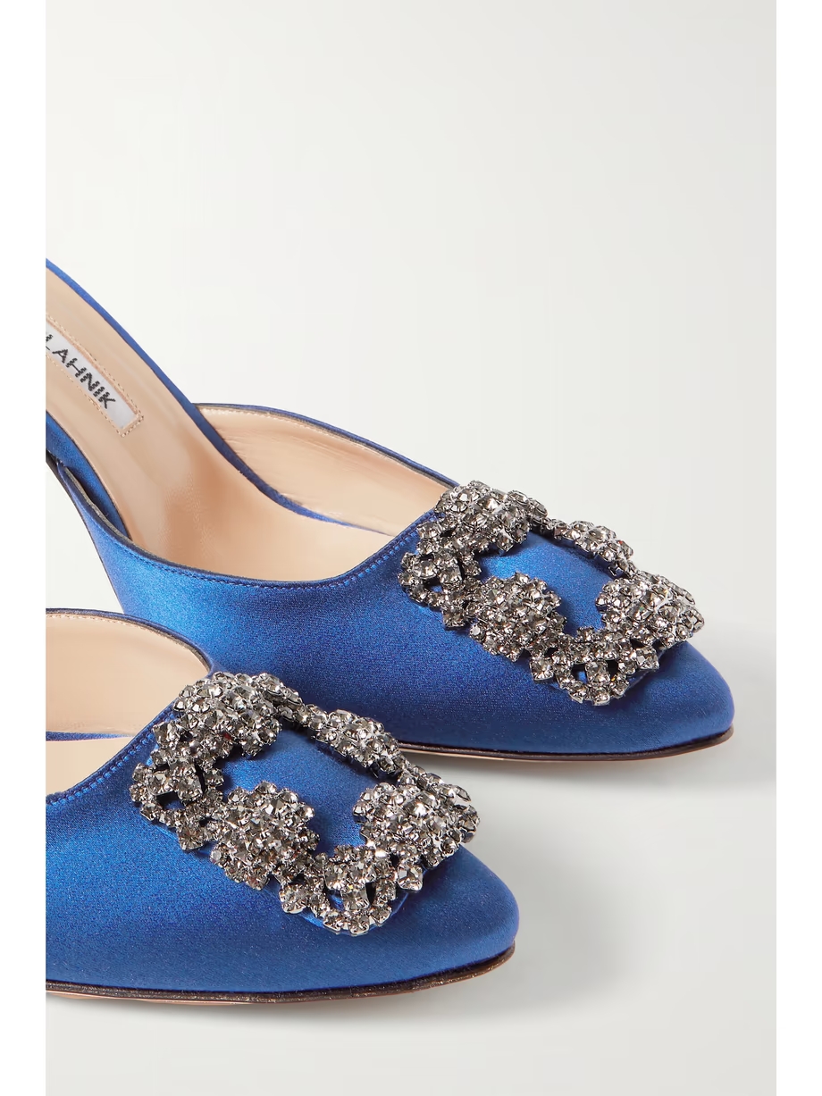 Hangisimu 70 embellished satin mules