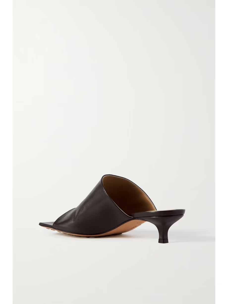 Leather mules