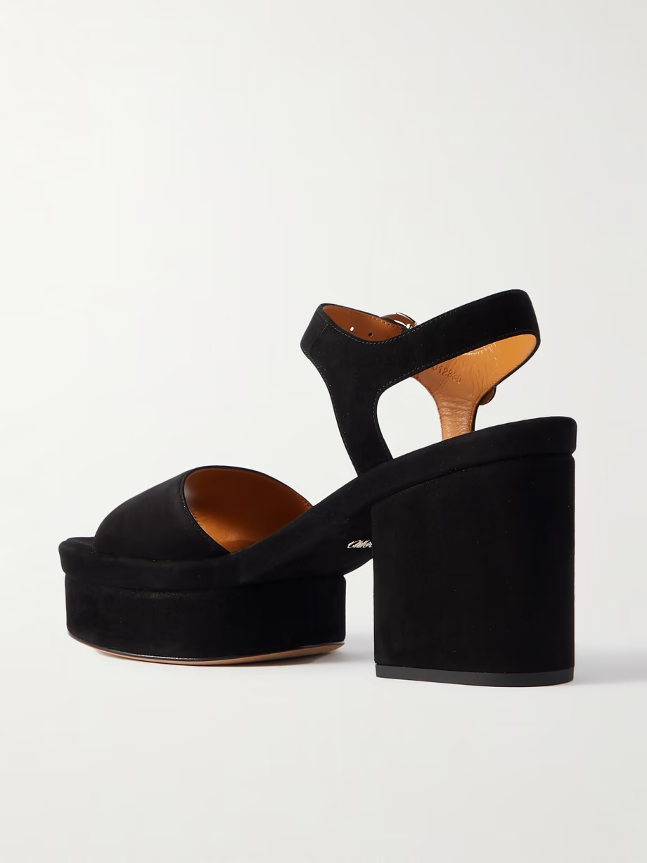 + NET SUSTAIN Odina suede platform sandals