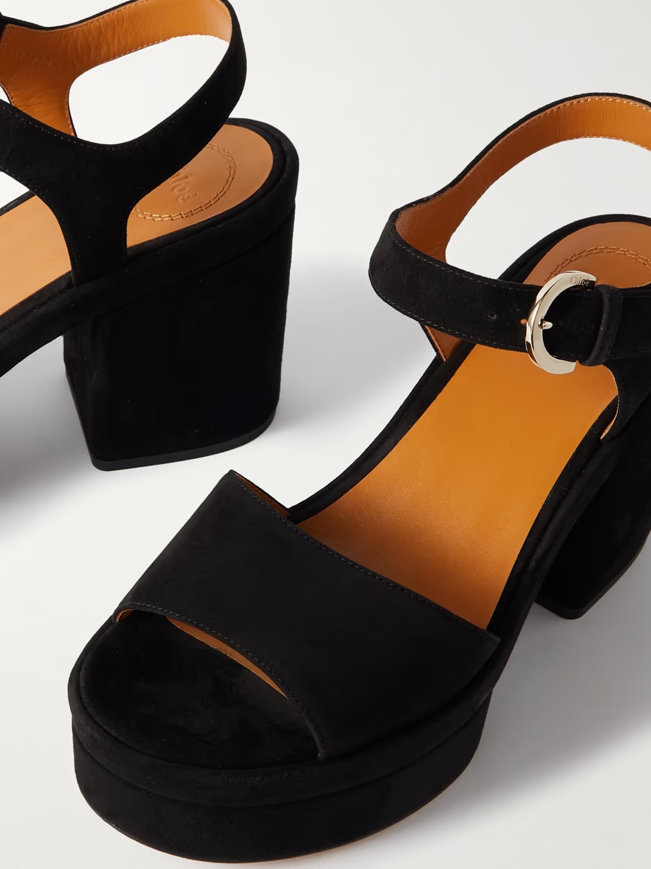 + NET SUSTAIN Odina suede platform sandals