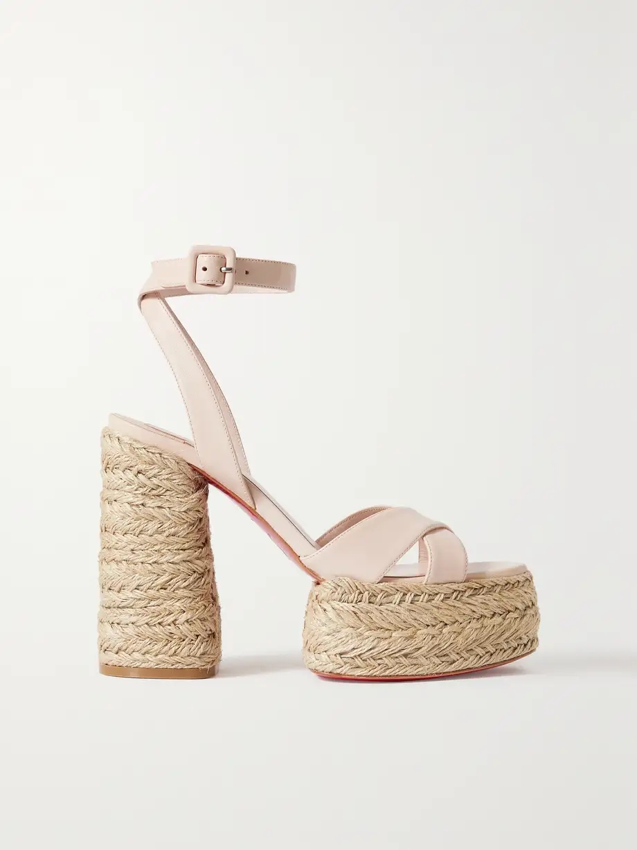 Super Mariza 130 leather espadrille platform sandals