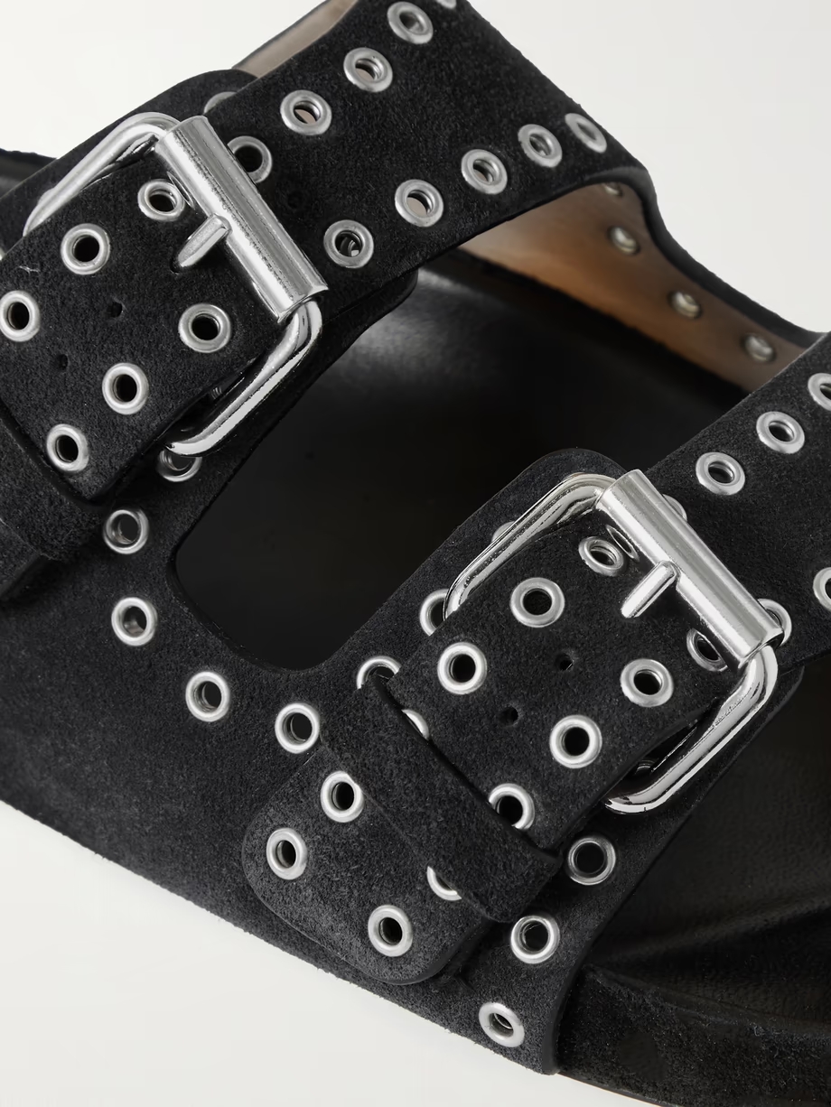 Lennyo studded leather slides