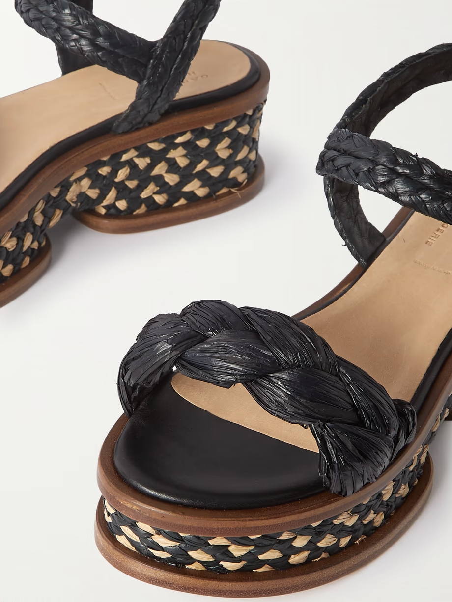 Michael braided raffia sandals