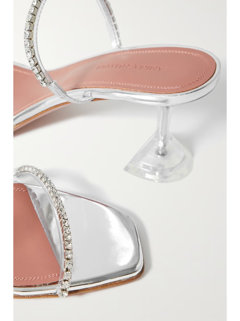 Gilda crystal-embellished PVC mules