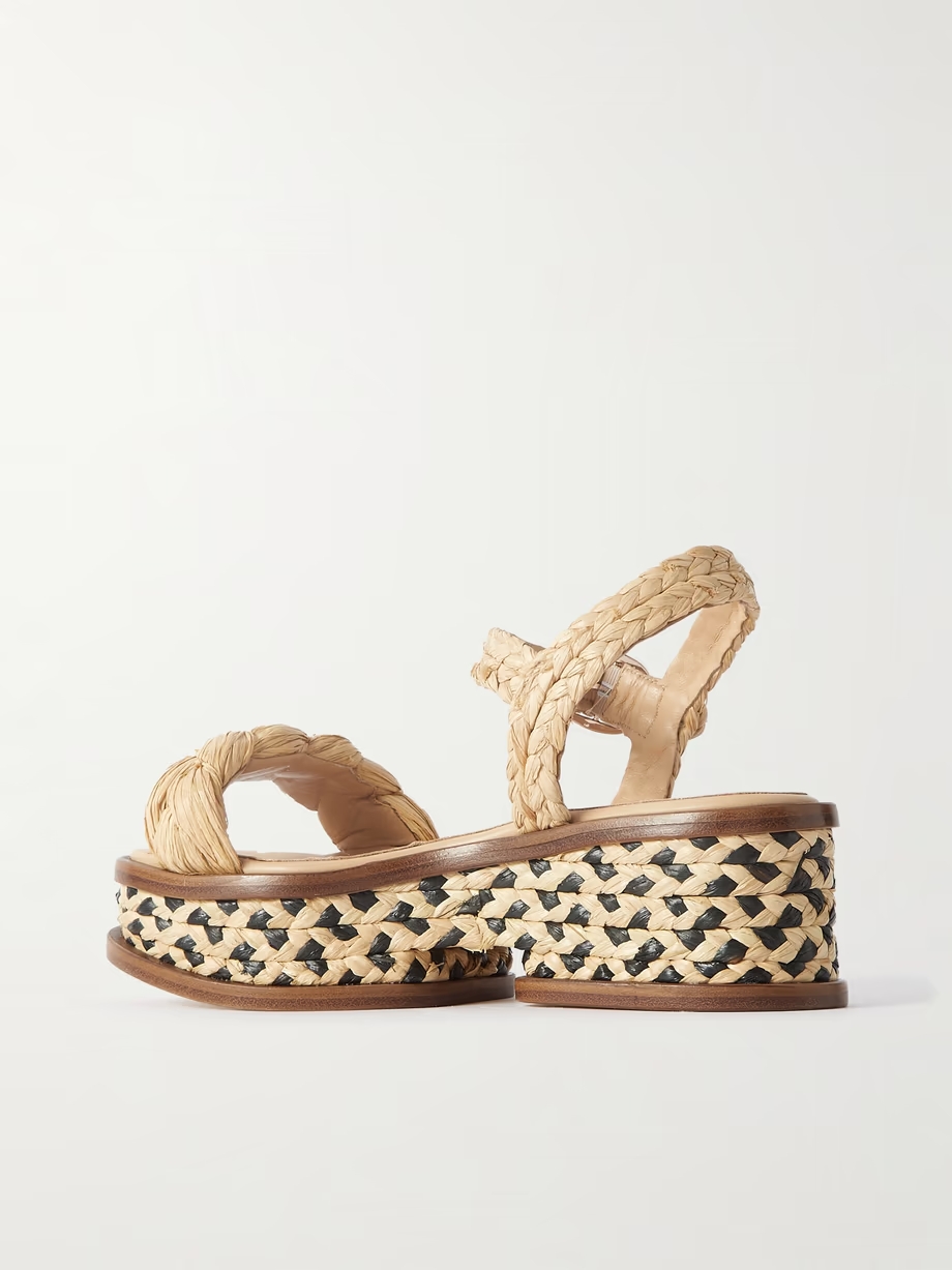 Michael braided raffia sandals