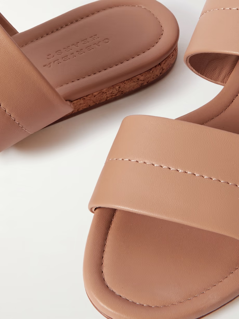 Lora leather slides