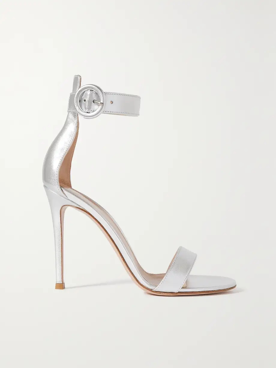 Portofino 105 metallic leather sandals