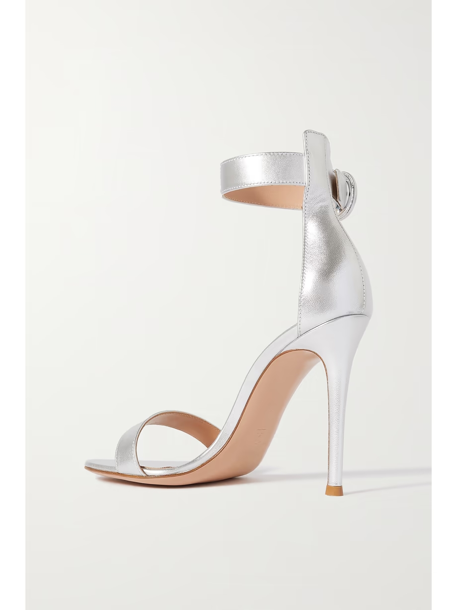 Portofino 105 metallic leather sandals