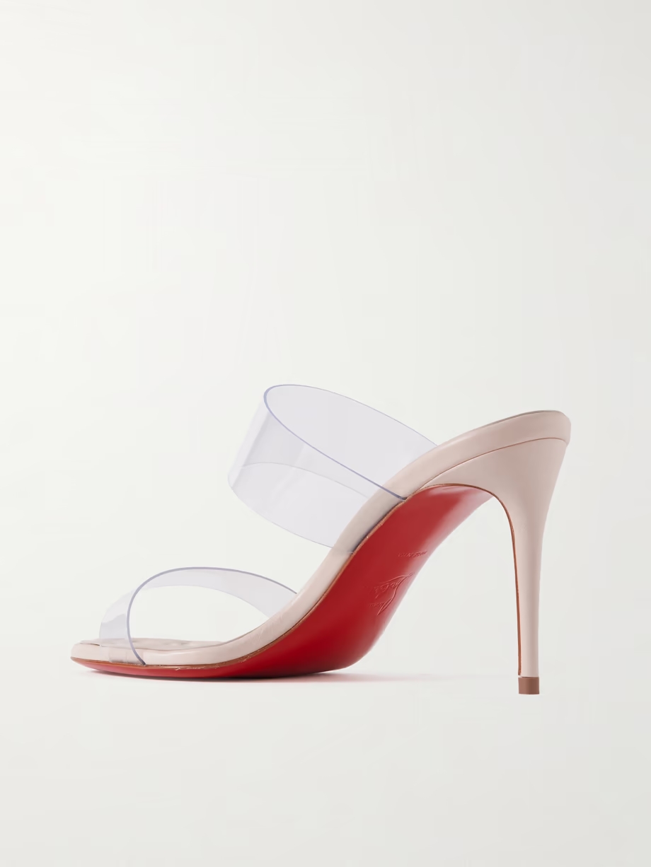 Just Loubi 85 PVC mules