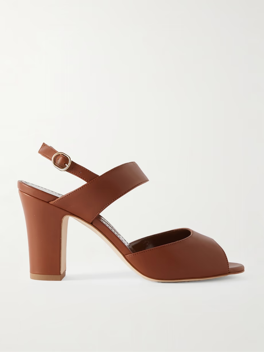 Khiko 90 leather slingback sandals