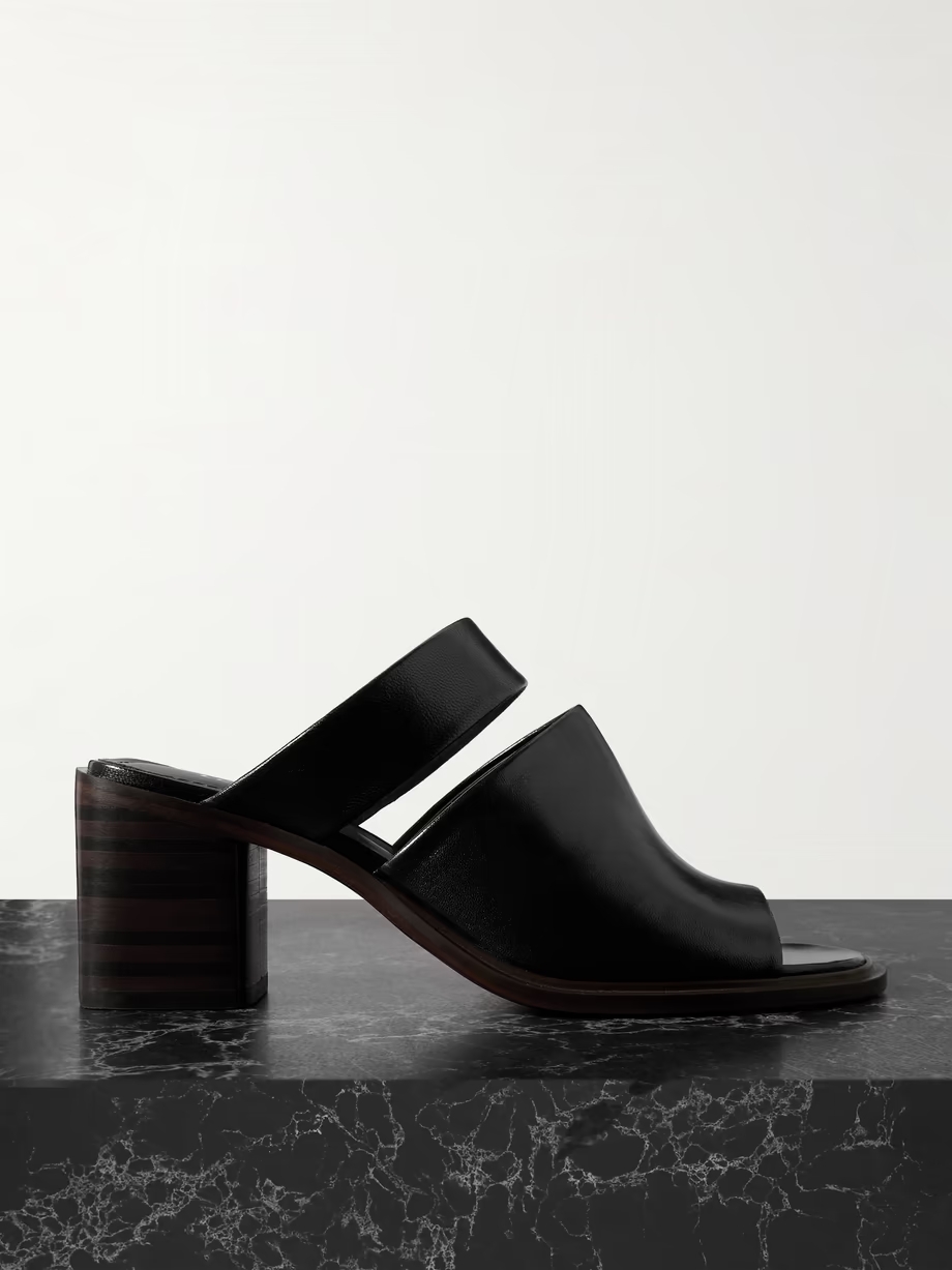 Leather mules