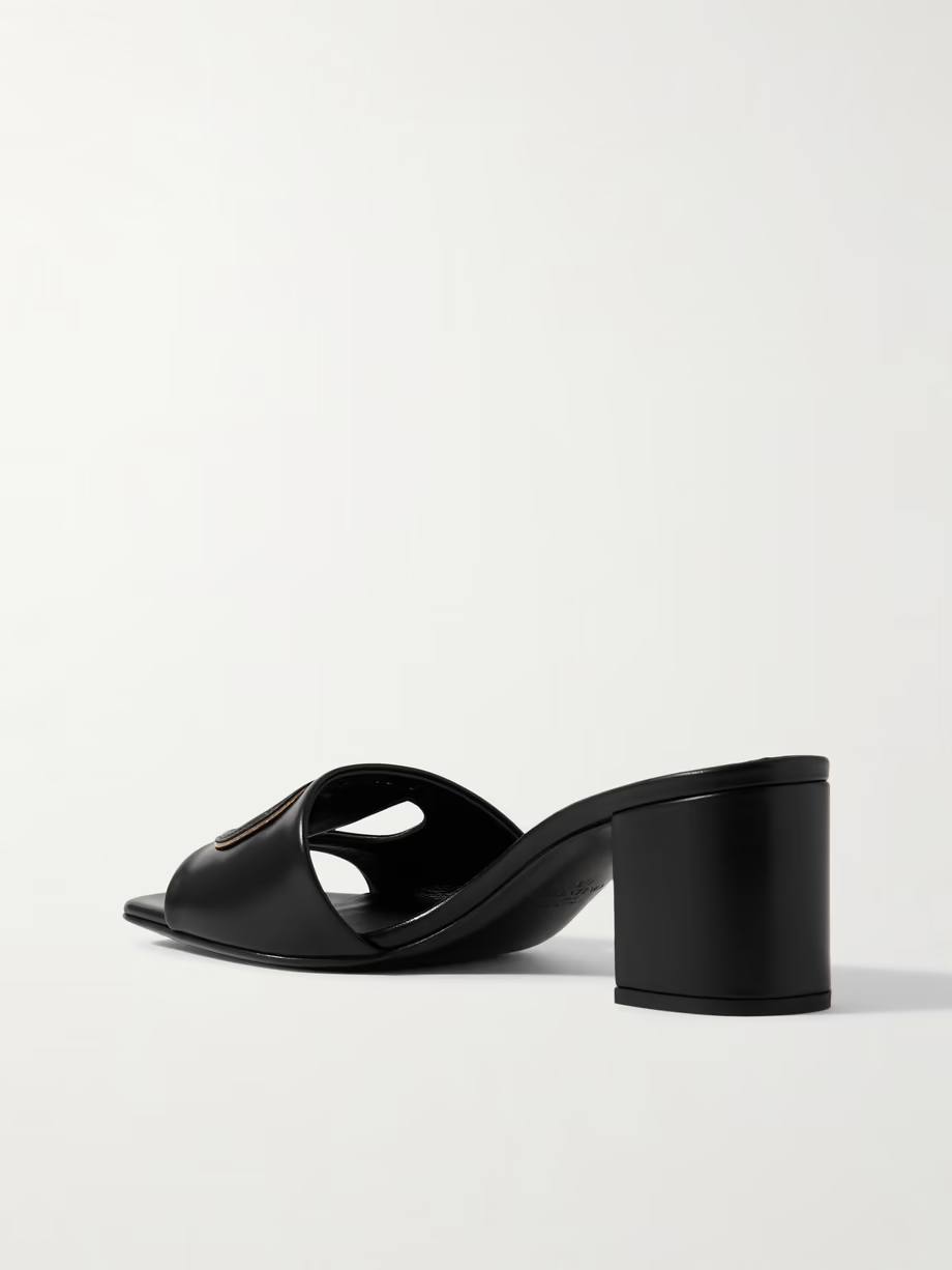 VLOGO 60 cutout leather mules