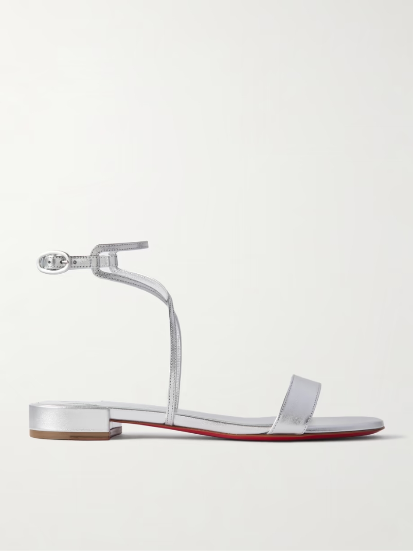 Miss Choca metallic leather sandals