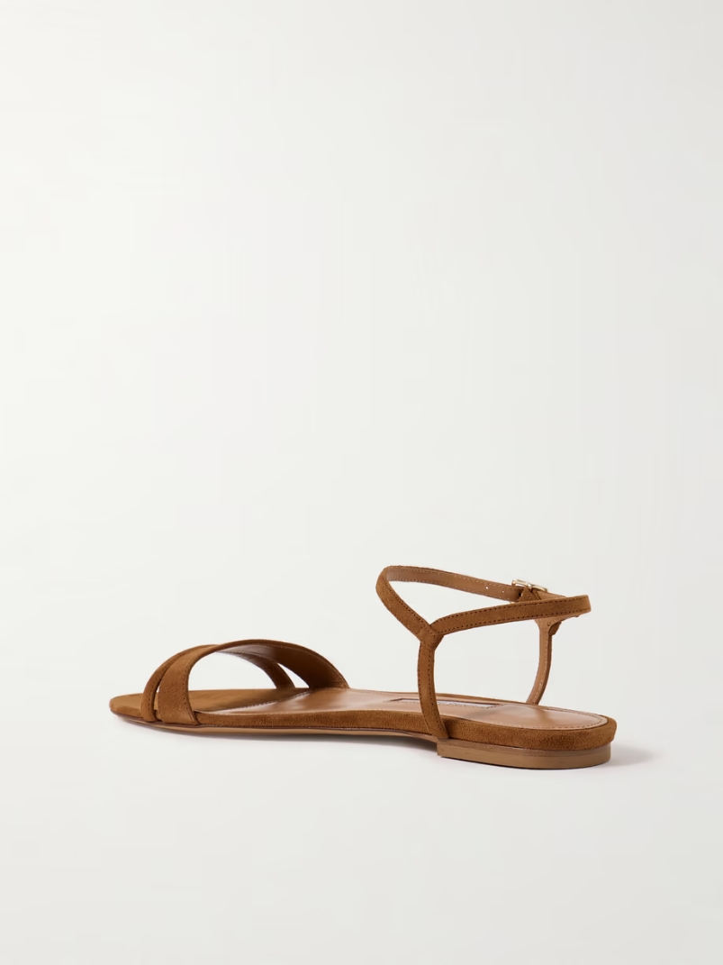 Simple suede sandals