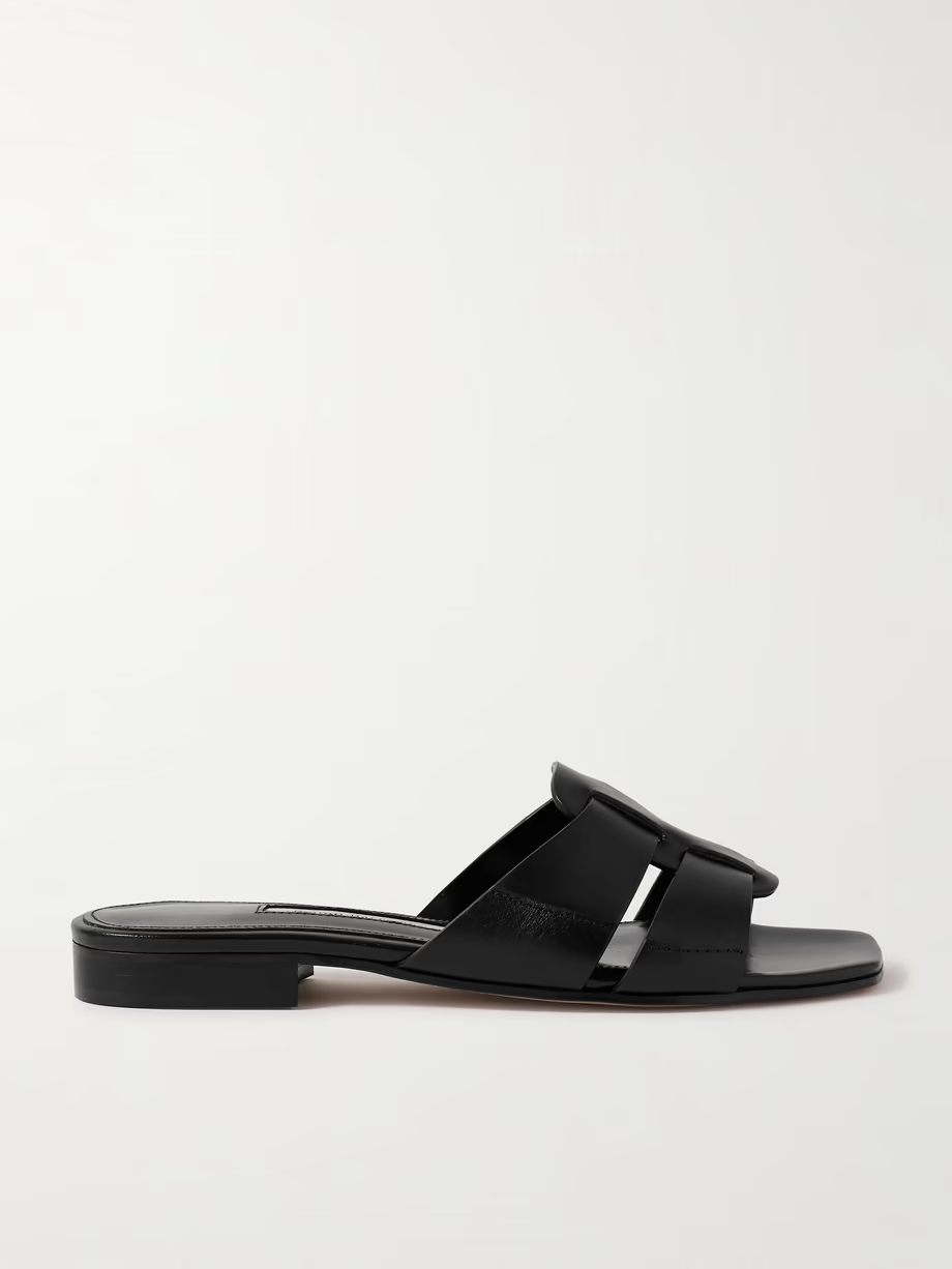 Leo leather slides