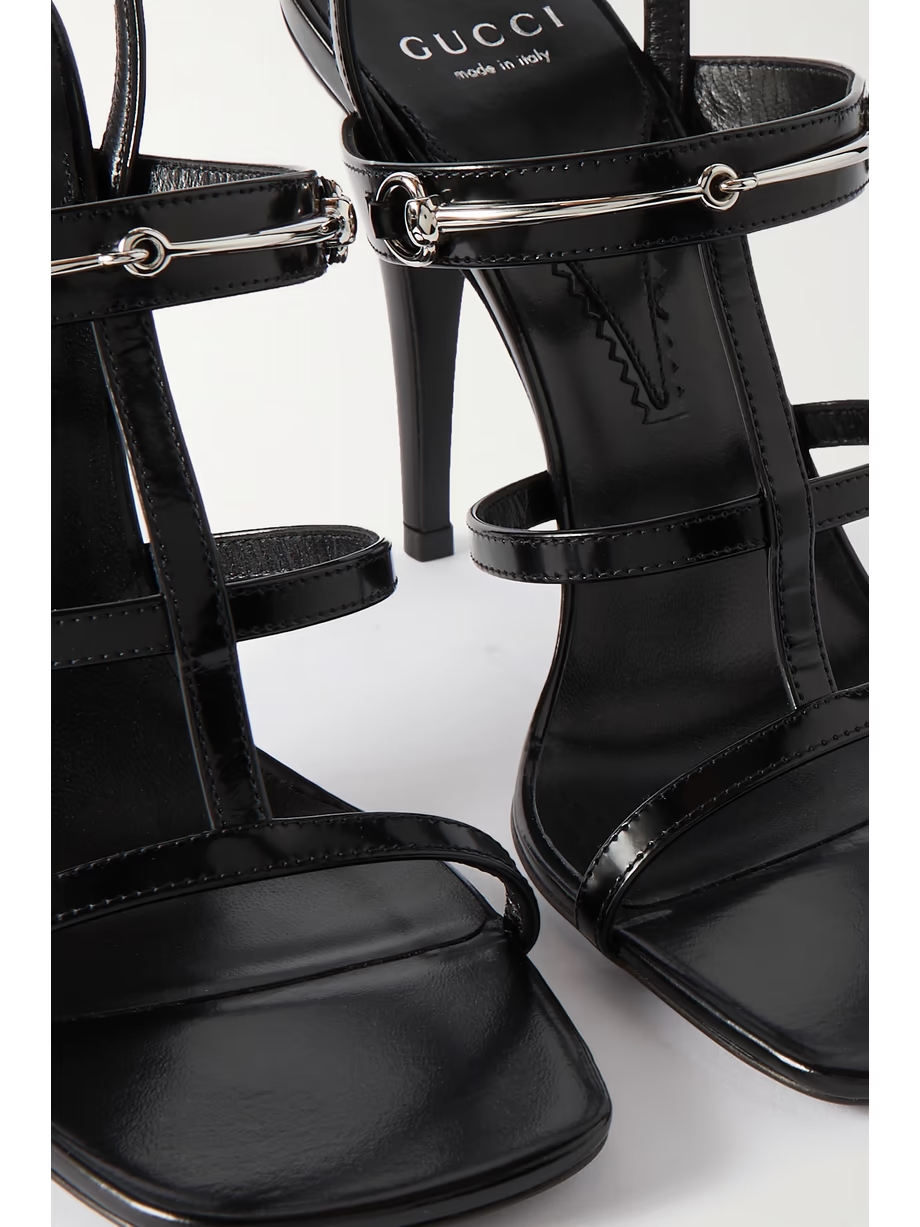 Divine horsebit-embellished leather sandals