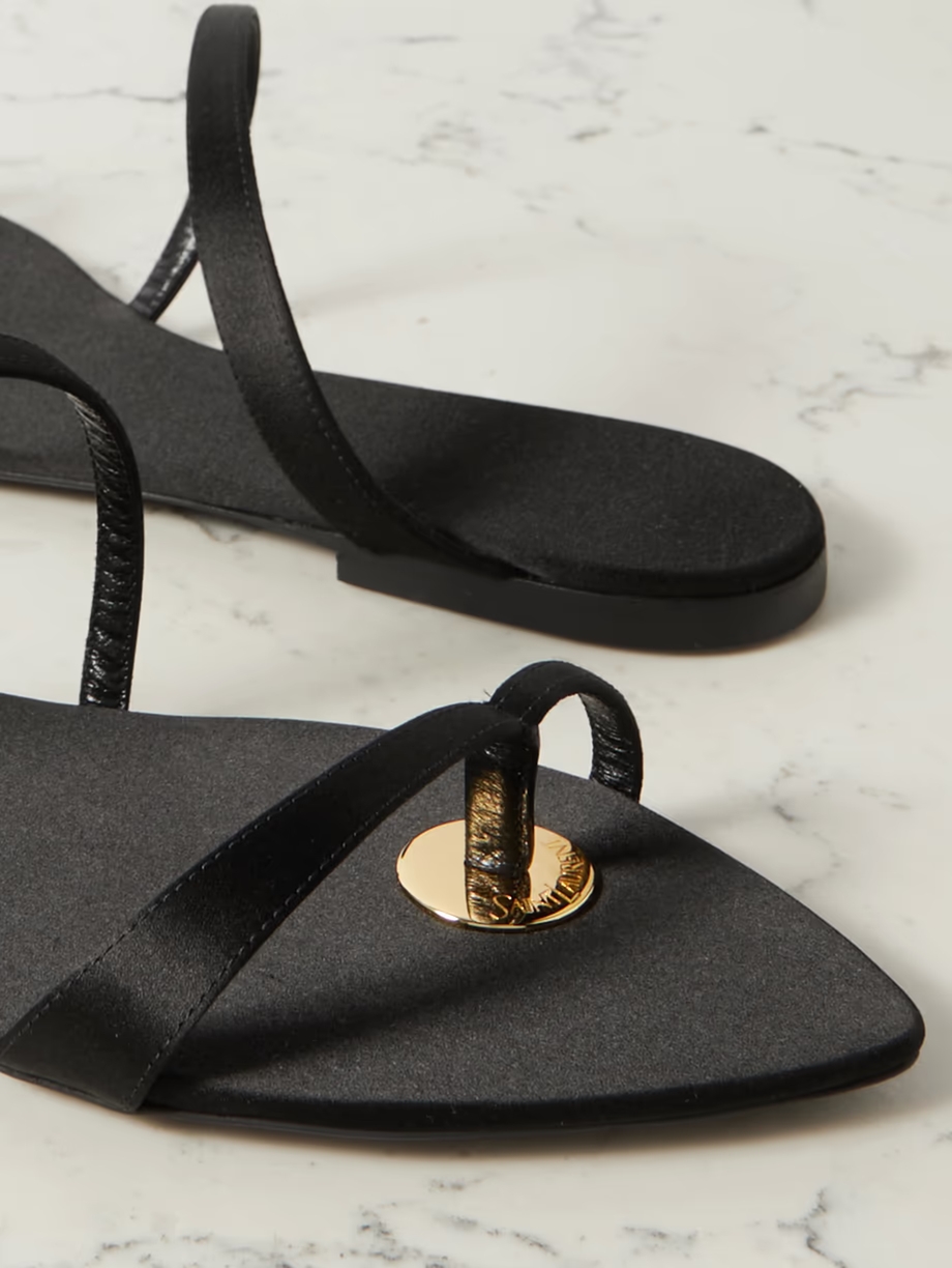 Tanger satin sandals