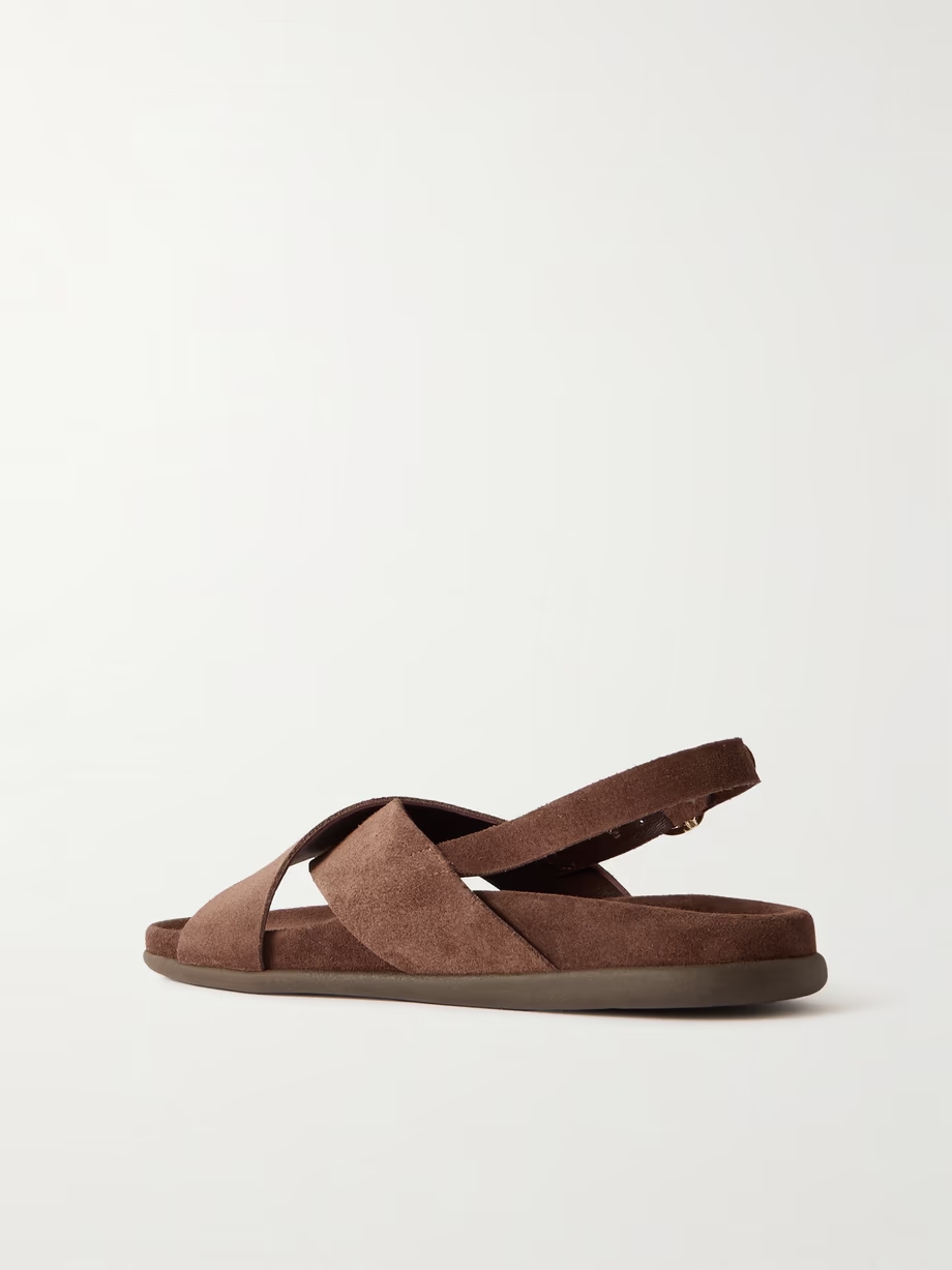 Ikesia suede slingback sandals