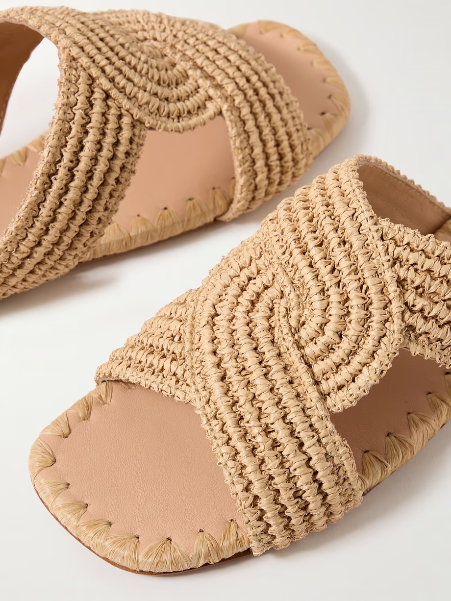 Prado raffia slides