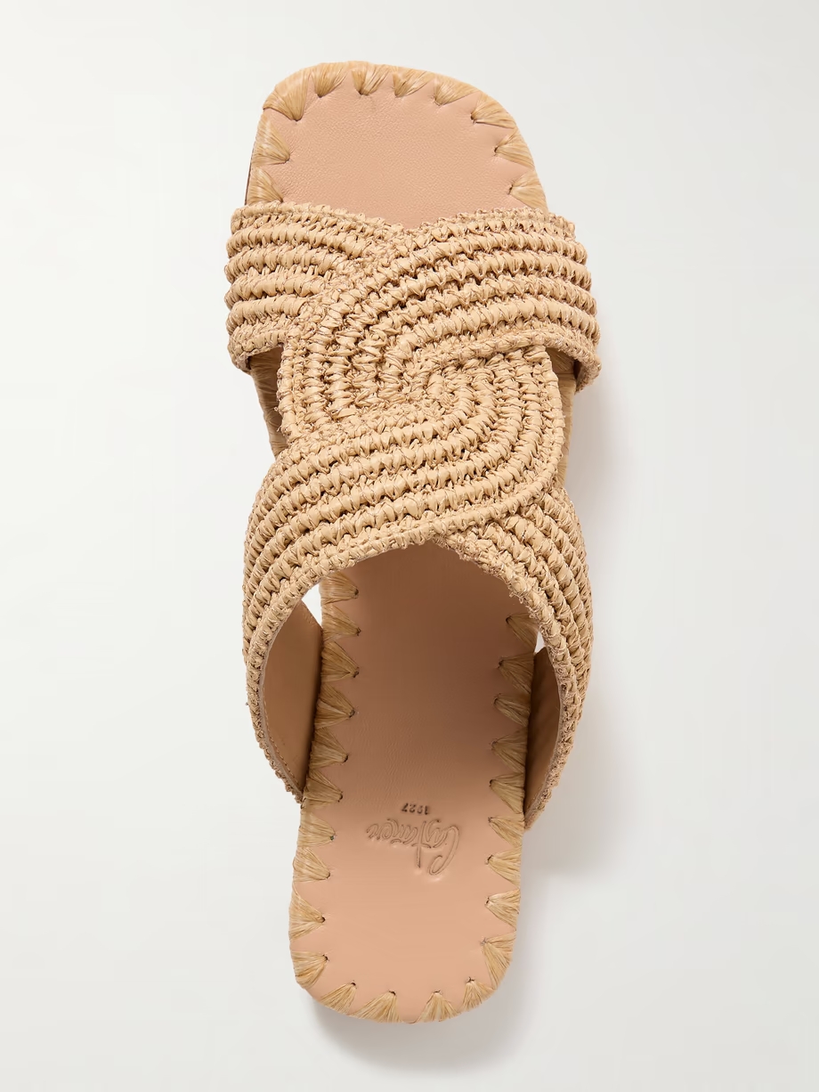 Prado raffia slides